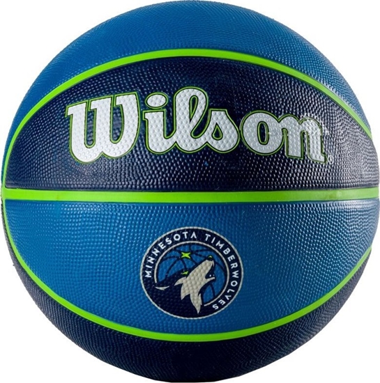 Изображение Wilson Wilson NBA Team Minnesota Timberwolves Ball WTB1300XBMIN Niebieskie 7