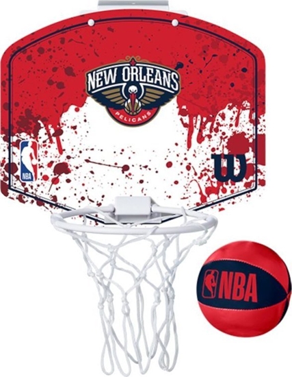 Picture of Wilson Wilson NBA Team New Orleans Pelicans Mini Hoop WTBA1302NOP Czerwone One size