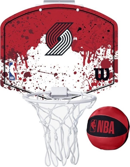 Изображение Wilson Wilson NBA Team Portland Trailblazers Mini Hoop WTBA1302POR Czerwone One size