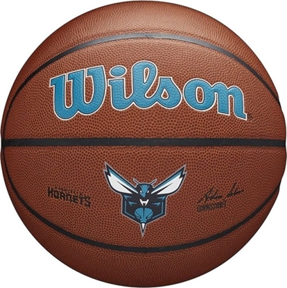 Picture of Wilson Wilson Team Alliance Charlotte Hornets Ball WTB3100XBCHA Brzowe 7
