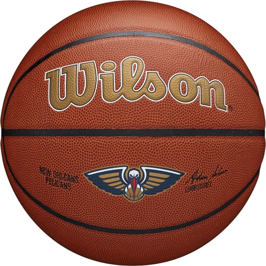 Picture of Wilson Wilson Team Alliance New Orleans Pelicans Ball WTB3100XBBNO Brzowe 7