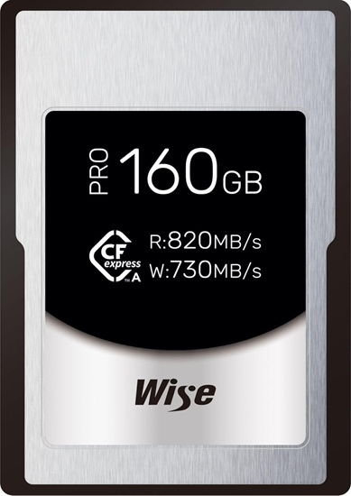 Picture of Wise CFexpress Type A PRO  160GB R:820MBs W:730MBs  WI-CFX-A160P