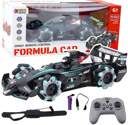 Picture of Wycigówka Auto Sportowe Zdalnie Sterowana RC Efekt Dymu 2.4G Czarna LEAN Toys