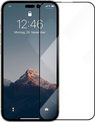 Picture of Woodcessories 3D Premium Black Temp. Glass  iPhone 14 Pro Max