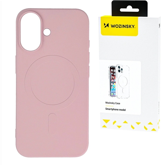 Picture of Wozinsky Wozinsky Liquid Silicone Case MagSafe Samsung Galaxy S24 FE Light pink