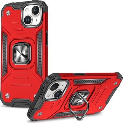 Изображение Wozinsky PANCERNE ETUI Z UCHWYTEM NA PALEC DO IPHONE 15 PLUS WOZINSKY RING ARMOR - CZERWONE