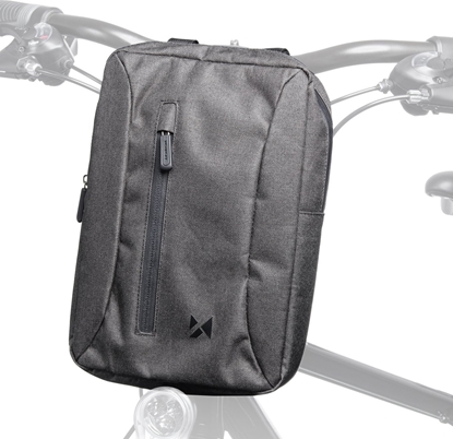Изображение Wozinsky Sakwa torba rowerowa na tablet mocowana na kierownic z paskiem na rami szara Sakwa torba rowerowa na tablet mocowana na kierownic z paskiem na rami szara