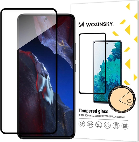 Изображение Wozinsky Szko hartowane Xiaomi Poco F5 Pro 9H z ramk Wozinsky Full Glue Tempered Glass - czarne