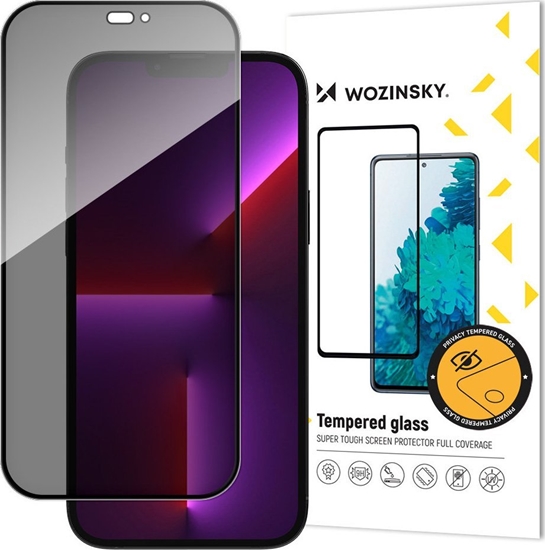 Изображение Wozinsky Szko prywatyzujce z filtrem Anti Spy do iPhone 15 Pro Max Wozinsky Privacy Glass - czarne