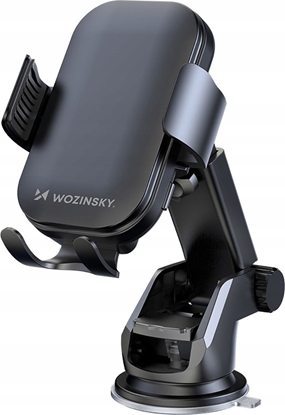 Picture of Wozinsky Uchwyt Wozinsky WUMID na telefon z adowark indukcyjn 15W na desk rozdzielcz samochodu - czarny