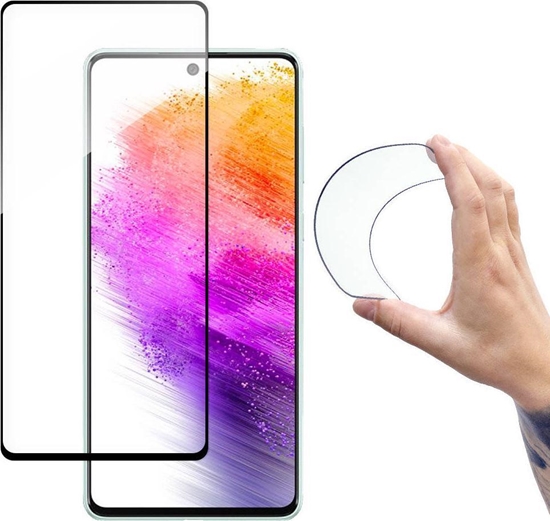 Изображение Wozinsky Wozinsky Full Cover Flexi Nano folia szklana szko hartowane z ramk Samsung Galaxy A73 przezroczysty