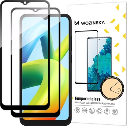 Изображение Wozinsky Wozinsky Full Glue Tempered Glass 2x szko hartowane do Xiaomi Redmi A2 / Redmi A1 9H na cay ekran z czarn ramk