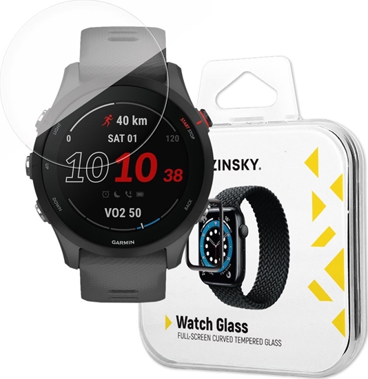 Picture of Wozinsky Wozinsky Full Glue Tempered Glass szko hartowane do Garmin Forerunner 255 9H na cay ekran z czarn ramk