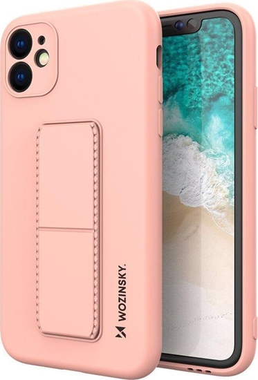 Picture of Wozinsky Wozinsky Kickstand Case elastyczne silikonowe etui z podstawk iPhone 11 Pro róowy