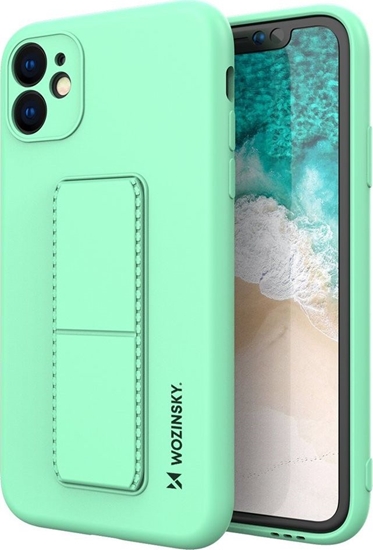 Picture of Wozinsky Wozinsky Kickstand Case elastyczne silikonowe etui z podstawk iPhone 12 mini mitowy