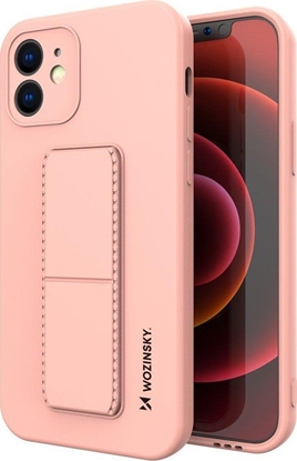 Изображение Wozinsky Wozinsky Kickstand Case elastyczne silikonowe etui z podstawk iPhone XS Max róowy