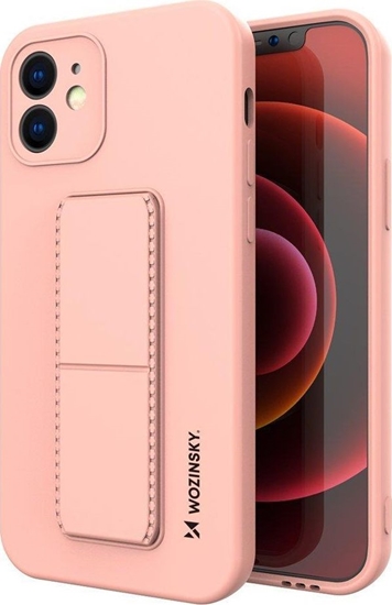 Picture of Wozinsky Wozinsky Kickstand Case elastyczne silikonowe etui z podstawk iPhone XS Max róowy