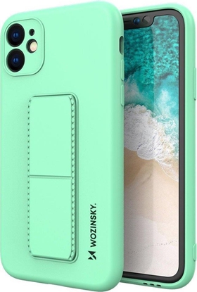 Изображение Wozinsky Wozinsky Kickstand Case elastyczne silikonowe etui z podstawk Samsung Galaxy A72 4G mitowy