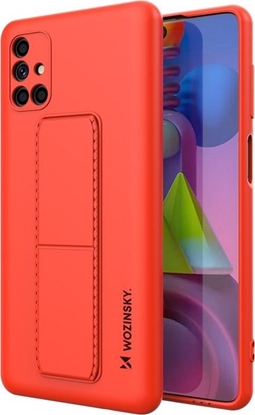 Изображение Wozinsky Wozinsky Kickstand Case elastyczne silikonowe etui z podstawk Samsung Galaxy M51 czerwony