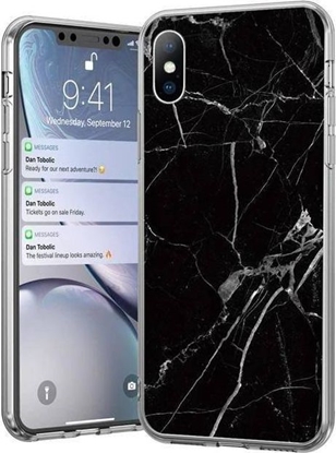 Изображение Wozinsky Wozinsky Marble elowe etui pokrowiec marmur Samsung Galaxy S21+ 5G (S21 Plus 5G) czarny