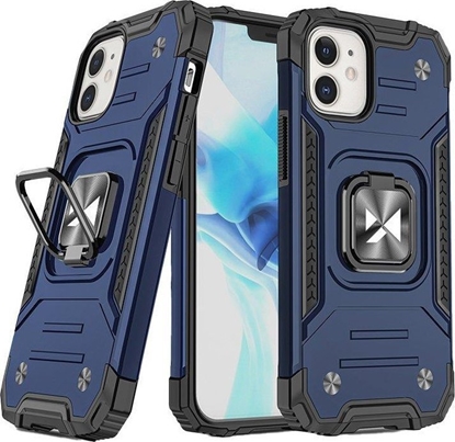 Изображение Wozinsky Wozinsky Ring Armor etui iPhone 14 pancerny pokrowiec uchwyt magnetyczny ring niebieskie