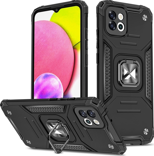 Picture of Wozinsky Wozinsky Ring Armor etui Samsung Galaxy A03 pancerny pokrowiec uchwyt magnetyczny ring czarne