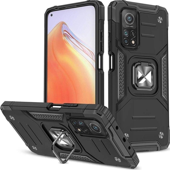 Picture of Wozinsky Wozinsky Ring Armor pancerne hybrydowe etui pokrowiec + magnetyczny uchwyt Mi Poco M4 Pro 5G / Redmi Note 11 5G (China) / Redmi Note 11T 5G / Redmi Note 11S 5G czarny