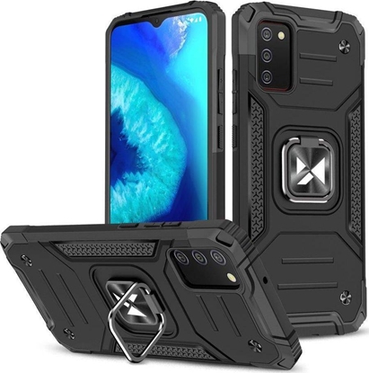 Изображение Wozinsky Wozinsky Ring Armor pancerne hybrydowe etui pokrowiec + magnetyczny uchwyt Samsung Galaxy A03s czarny