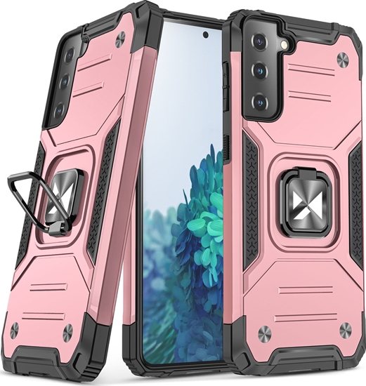 Picture of Wozinsky Wozinsky Ring Armor pancerne hybrydowe etui pokrowiec + magnetyczny uchwyt Samsung Galaxy S22 Ultra zoty