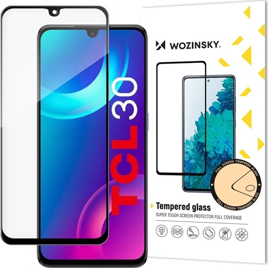 Изображение Wozinsky Wozinsky super wytrzymae szko hartowane Full Glue na cay ekran z ramk Case Friendly TCL 30 czarny