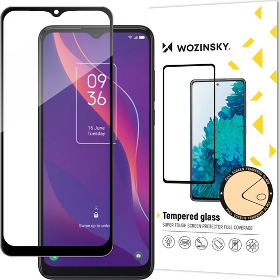 Изображение Wozinsky Wozinsky super wytrzymae szko hartowane Full Glue na cay ekran z ramk Case Friendly TCL 306 czarny