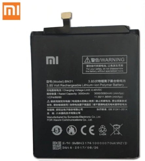 Picture of Xiaomi BN31 Original Battery For Xiaomi Mi5x / Mi A1 / Redmi Note 5A / Redmi S2 / 3080mAh (OEM)