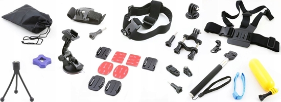Изображение Xrec Akcesoria Do Kamer Sporotwych Gopro Hero 4 3+ 3 + 2 1 / Sjcam Sj4000 Sj5000 Sj6000 Sj7000