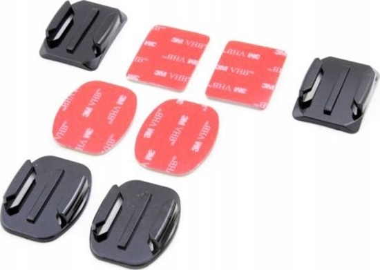 Изображение Xrec Mocowania Nalepiane 4szt. 3m Do Gopro Hero 7 6 5 4 3+ 3 2 / Sjcam