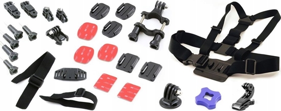 Изображение Xrec Zestaw Montaowy 30w1 Uchwyt Do Gopro Hero 1/2/3/3+/4 Chest Mount