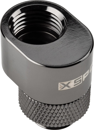 Attēls no XSPC XSPC G1/4 Rotary 7mm Offset Fitting - schwarzes Chrom