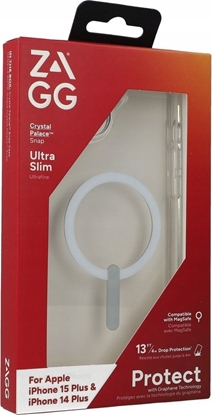 Изображение Zagg International ZAGG Crystal Palace Snap - obudowa ochronna do iPhone 14 Plus/15 Plus kompatybilna z MagSafe (clear)