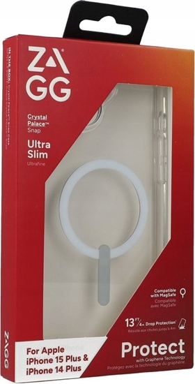 Picture of Zagg International ZAGG Crystal Palace Snap - obudowa ochronna do iPhone 14 Plus/15 Plus kompatybilna z MagSafe (clear)