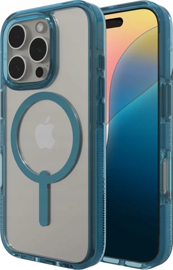 Picture of Zagg International ZAGG Santa Cruz Snap - obudowa ochronna do iPhone 16 Pro kompatybilna z MagSafe (retro blue)