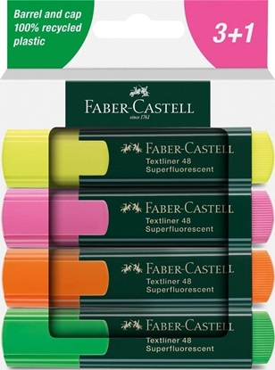 Attēls no Zakrelacz neonowy 4 kolory FABER CASTELL