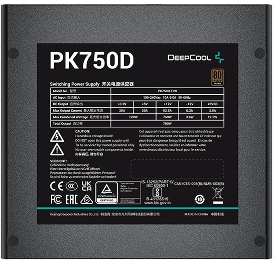 Picture of Zasilacz Deepcool PK750D 750W (R-PK750D-FA0B-JGEU)