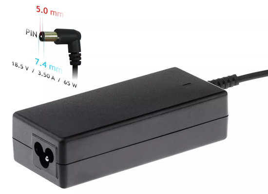 Picture of Zasilacz do laptopa Akyga 65 W, 5 mm, 3.5 A, 18.5 V (AK-ND-03)