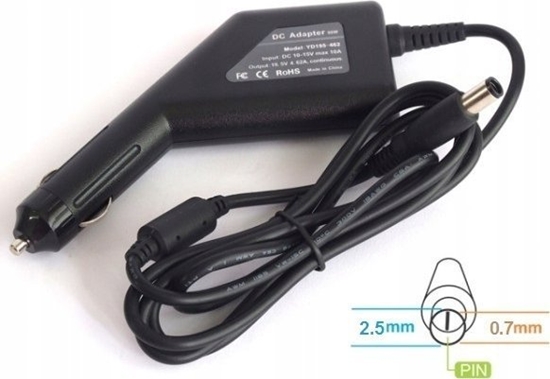 Picture of Zasilacz do laptopa Energy4U Energy4U CA18 12.0V / 3.3A (2.5x0.7mm) 40W, zasilacz samochodowy do notebooka Samsung