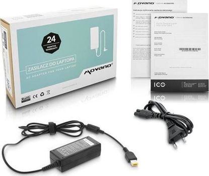 Picture of Zasilacz do laptopa Movano 45 W, 4.5 mm, 2.3 A, 20 V (ZZ/LEN20225Y)