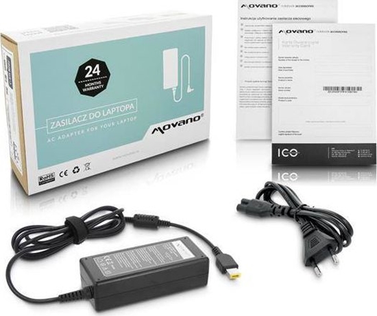 Picture of Zasilacz do laptopa Movano 65 W, 4.5 mm, 3.3 A, 20 V (ZZ/LEN20325Y)