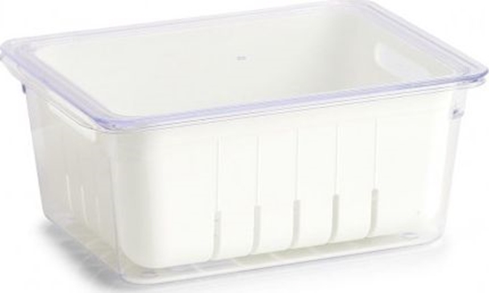 Изображение Zeller Pudeko do lodówki, plastik, biay, 22,5x17,5x10 cm