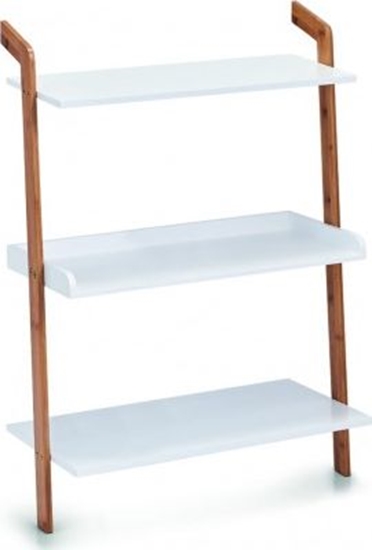 Picture of Zeller Rega drabinkowy z 3 pókami, bambus / MDF, biay