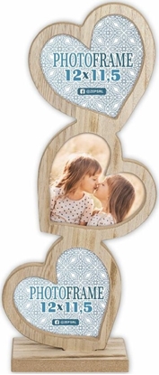 Picture of ZEP Frida              3x12x11,5 Holz Rahmen mit 3 Herzen   RE333
