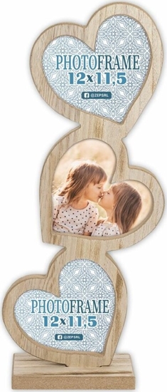 Picture of ZEP Frida              3x12x11,5 Holz Rahmen mit 3 Herzen   RE333