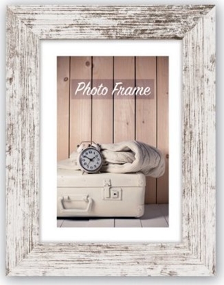 Picture of ZEP Nelson 6 white brown   20x20 Wood Frame V21206